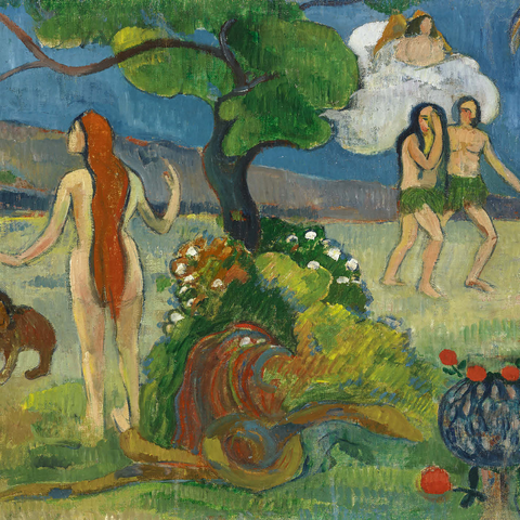 Paradise Lost (1848-1903) by Paul Gauguin 1000 Jigsaw Puzzle 3D Modell