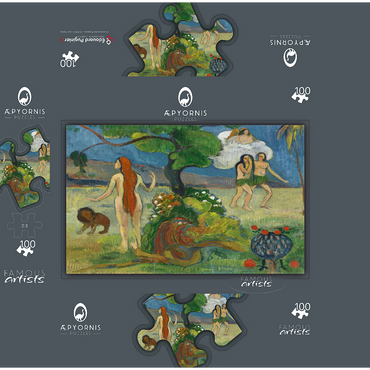 Paradise Lost 1848-1903 by Paul Gauguin 100 Jigsaw Puzzle box 3D Modell