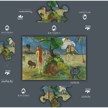 Paradise Lost 1848-1903 by Paul Gauguin 500 Jigsaw Puzzle box 3D Modell