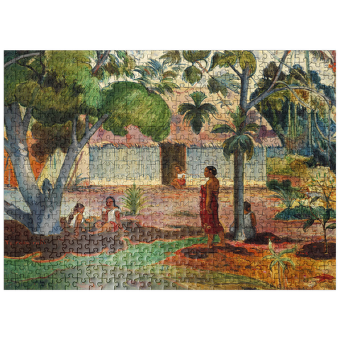 puzzleplate The Large Tree 1891 by Paul Gauguin 500 Jigsaw Puzzle
