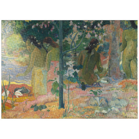 puzzleplate The Bathers (1897) by Paul Gauguin 1000 Jigsaw Puzzle