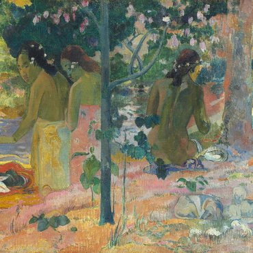 The Bathers (1897) by Paul Gauguin 1000 Jigsaw Puzzle 3D Modell