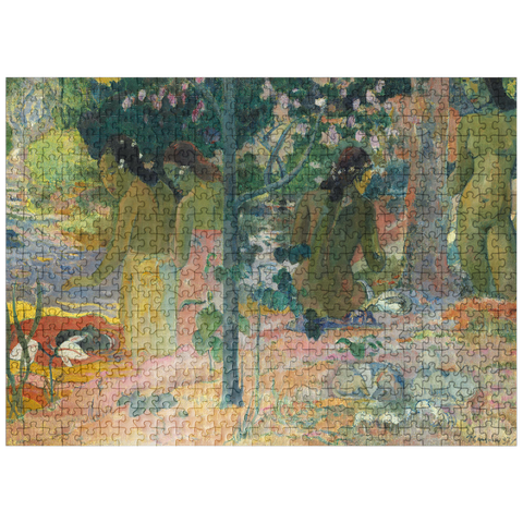 puzzleplate The Bathers 1897 by Paul Gauguin 500 Jigsaw Puzzle