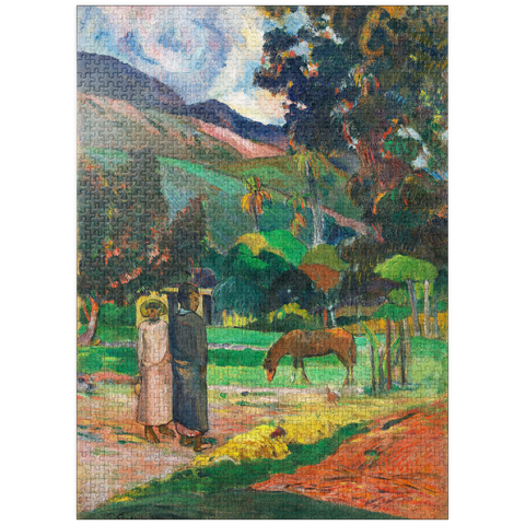 puzzleplate Tahitian Landscape (1892) by Paul Gauguin 1000 Jigsaw Puzzle