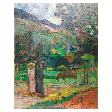 puzzleplate Tahitian Landscape 1892 by Paul Gauguin 100 Jigsaw Puzzle