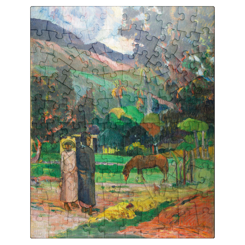 puzzleplate Tahitian Landscape 1892 by Paul Gauguin 100 Jigsaw Puzzle