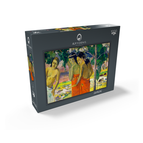 Three Tahitian Women (1896) by Paul Gauguin 1000 Jigsaw Puzzle box view1
