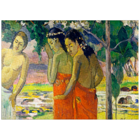 puzzleplate Three Tahitian Women (1896) by Paul Gauguin 1000 Jigsaw Puzzle