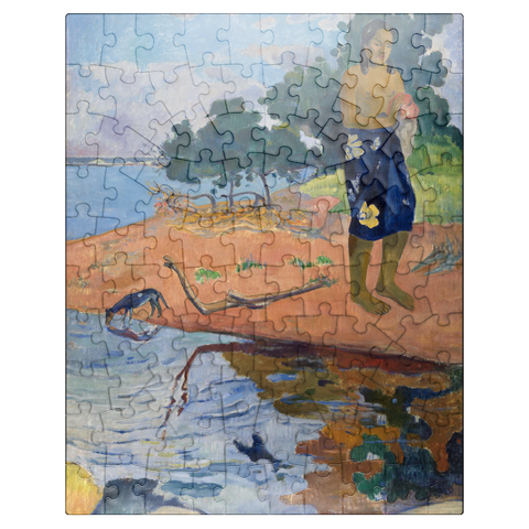 puzzleplate Haere Pape 1892 by Paul Gauguin 100 Jigsaw Puzzle