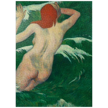 puzzleplate In the Waves (Dans les Vagues) (1889) by Paul Gauguin 1000 Jigsaw Puzzle