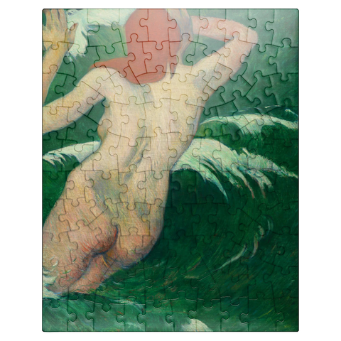 puzzleplate In the Waves (Dans les Vagues) 1889 by Paul Gauguin 100 Jigsaw Puzzle