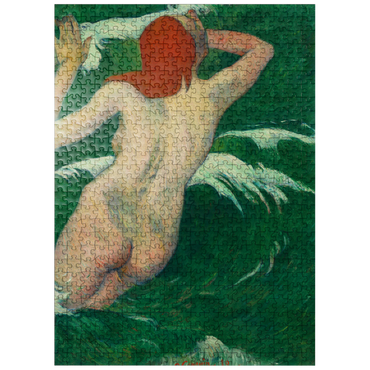 puzzleplate In the Waves (Dans les Vagues) 1889 by Paul Gauguin 500 Jigsaw Puzzle