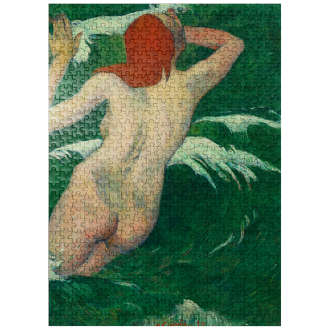 puzzleplate In the Waves (Dans les Vagues) 1889 by Paul Gauguin 500 Jigsaw Puzzle