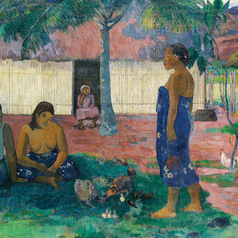 Why Are You Angry? (No te aha oe riri) (1896) by Paul Gauguin 1000 Jigsaw Puzzle 3D Modell