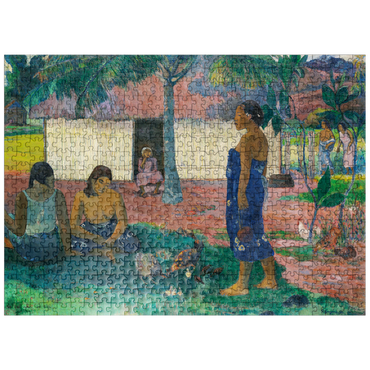 puzzleplate Why Are You Angry? (No te aha oe riri) 1896 by Paul Gauguin 500 Jigsaw Puzzle