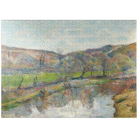 puzzleplate Brittany Landscape (1888) by Paul Gauguin 1000 Jigsaw Puzzle
