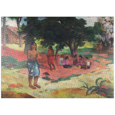 puzzleplate Whispered Words (Parau Parau) (1892) by Paul Gauguin 1000 Jigsaw Puzzle