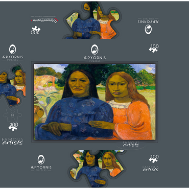 Two Women 1901-1902 by Paul Gauguin 100 Jigsaw Puzzle box 3D Modell