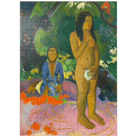puzzleplate Words of the Devil (Parau na te Varua ino) (1892) by Paul Gauguin 1000 Jigsaw Puzzle