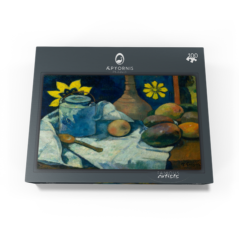 Still Life with Teapot and Fruit 1896 by Paul Gauguin 100 Jigsaw Puzzle box view1