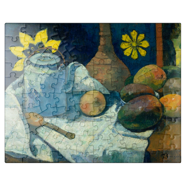 puzzleplate Still Life with Teapot and Fruit 1896 by Paul Gauguin 100 Jigsaw Puzzle