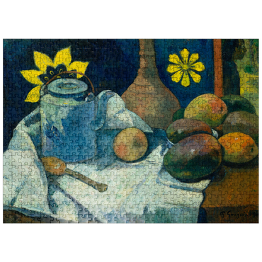 puzzleplate Still Life with Teapot and Fruit 1896 by Paul Gauguin 500 Jigsaw Puzzle