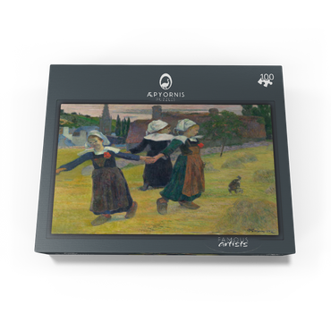 Breton Girls Dancing Pont-Aven 1888 by Paul Gauguin 100 Jigsaw Puzzle box view1