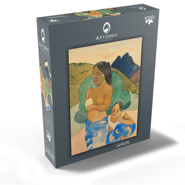 Two Tahitian Women in a Landscape (ca. 1892) by Paul Gauguin 1000 Jigsaw Puzzle box view1
