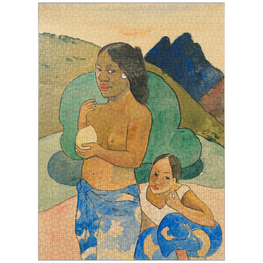 puzzleplate Two Tahitian Women in a Landscape (ca. 1892) by Paul Gauguin 1000 Jigsaw Puzzle