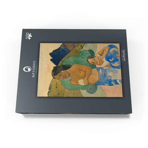 Two Tahitian Women in a Landscape ca. 1892 by Paul Gauguin 500 Jigsaw Puzzle box view1
