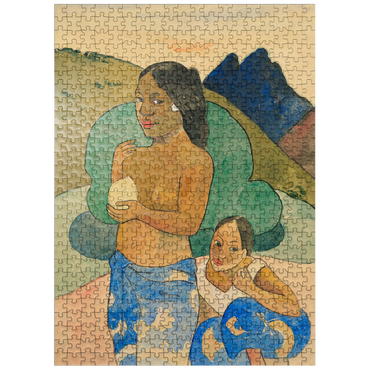 puzzleplate Two Tahitian Women in a Landscape ca. 1892 by Paul Gauguin 500 Jigsaw Puzzle