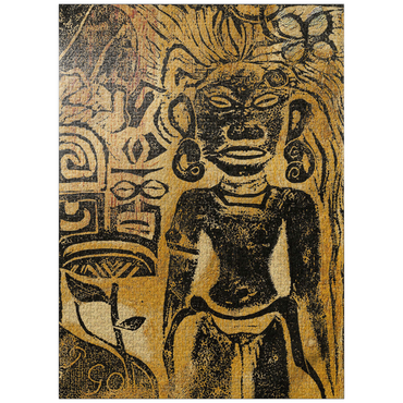 puzzleplate Tahitian Idol-the Goddess Hina (ca. 1894-1895) by Paul Gauguin 1000 Jigsaw Puzzle