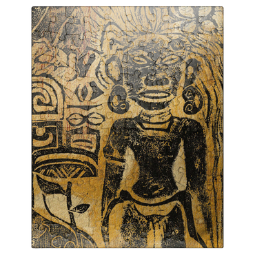 puzzleplate Tahitian Idol - The Goddess Hina ca. 1894-1895 by Paul Gauguin 100 Jigsaw Puzzle