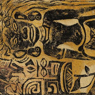 Tahitian Idol - The Goddess Hina ca. 1894-1895 by Paul Gauguin 100 Jigsaw Puzzle 3D Modell