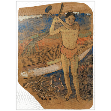 puzzleplate Man with an Ax (ca. 1891-1893) by Paul Gauguin 1000 Jigsaw Puzzle