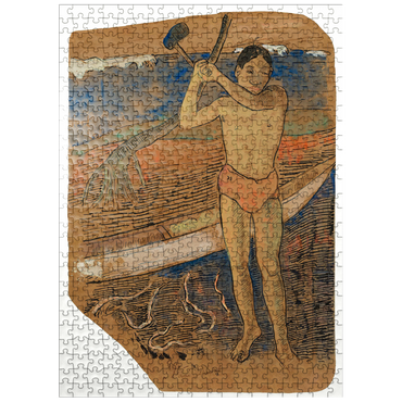 puzzleplate Man with an Ax ca. 1891-1893 by Paul Gauguin 500 Jigsaw Puzzle