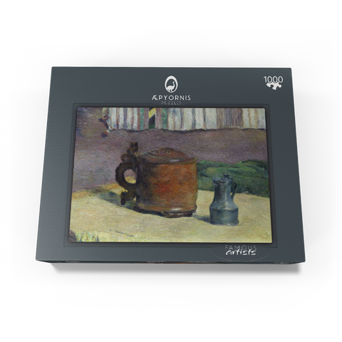 Still Life: Wood Tankard and Metal Pitcher (1880) by Paul Gauguin 1000 Jigsaw Puzzle box view1