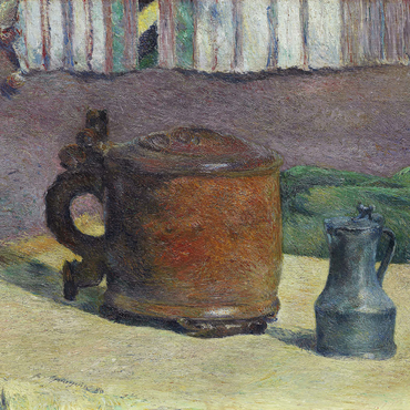 Still Life: Wood Tankard and Metal Pitcher (1880) by Paul Gauguin 1000 Jigsaw Puzzle 3D Modell