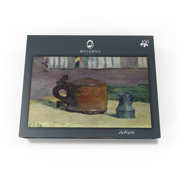 Still Life: Wood Tankard and Metal Pitcher 1880 by Paul Gauguin 100 Jigsaw Puzzle box view1