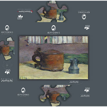 Still Life: Wood Tankard and Metal Pitcher 1880 by Paul Gauguin 100 Jigsaw Puzzle box 3D Modell