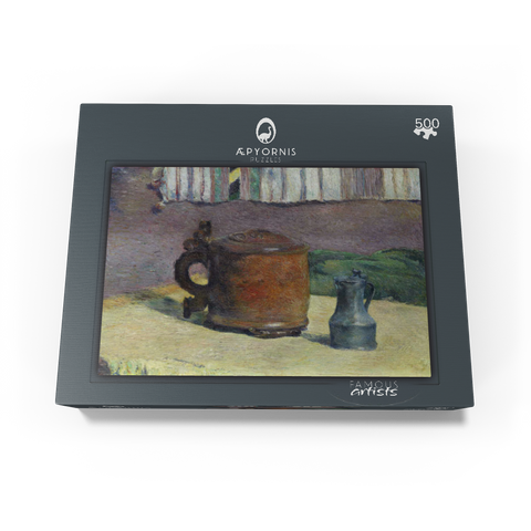Still Life: Wood Tankard and Metal Pitcher 1880 by Paul Gauguin 500 Jigsaw Puzzle box view1