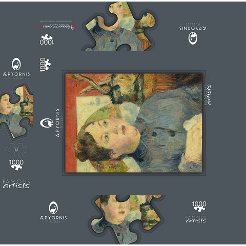 Madame Alexandre Kohler (ca. 1887-1888) by Paul Gauguin 1000 Jigsaw Puzzle box 3D Modell