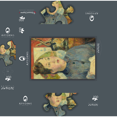 Madame Alexandre Kohler 1887-1888 by Paul Gauguin 100 Jigsaw Puzzle box 3D Modell