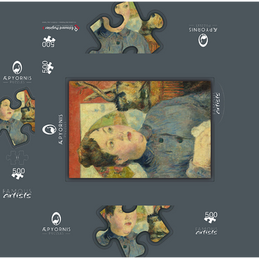 Madame Alexandre Kohler 1887-1888 by Paul Gauguin 500 Jigsaw Puzzle box 3D Modell
