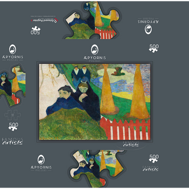 Mistral Arlésiennes 1888 by Paul Gauguin 500 Jigsaw Puzzle box 3D Modell