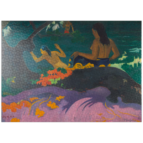 puzzleplate By the Sea (Fatata te Miti) 1892 by Paul Gauguin 1000 Jigsaw Puzzle