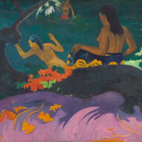By the Sea (Fatata te Miti) 1892 by Paul Gauguin 1000 Jigsaw Puzzle 3D Modell