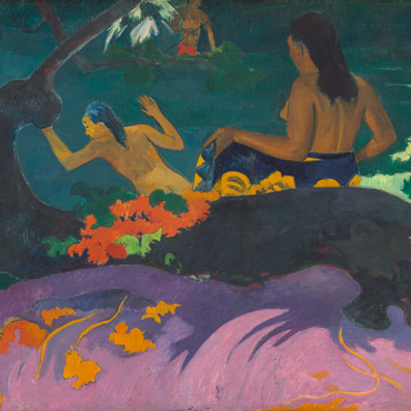 By the Sea (Fatata te Miti) 1892 by Paul Gauguin 100 Jigsaw Puzzle 3D Modell