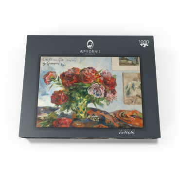 Still Life with Peonies (1884) by Paul Gauguin 1000 Jigsaw Puzzle box view1