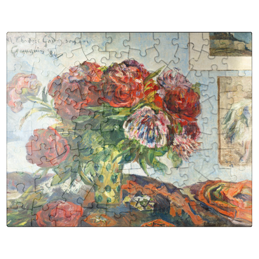 puzzleplate Still Life with Peonies 1884 by Paul Gauguin 100 Jigsaw Puzzle